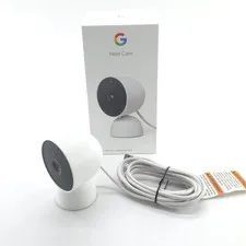 Google Nest GA01998-US Wired Indoor Security Camera - Snow w/ box, Mint