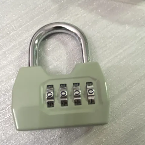 DISECU HD04 Resettable 4-Digit Combination Padlock Metal Gray Metallic