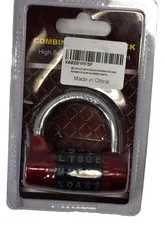 Cluckyu Combination Lock Heavy Duty Padlock Password Sturdy Resettable Red