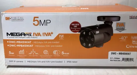 Digital Watchdog DWC-MB45WiAT 5MP IP Bullet Camera IR PoE New Open Box
