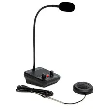 High Clear Dual Way Window Intercom System Bank Counter Interphone Loudspeaker f