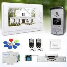 7" Video Door Entry Phone Call System with IR Night Vision for Home Security