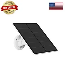 360° Adjustable 5W Solar Panel with USB Charger for Outdoor Security Cameras