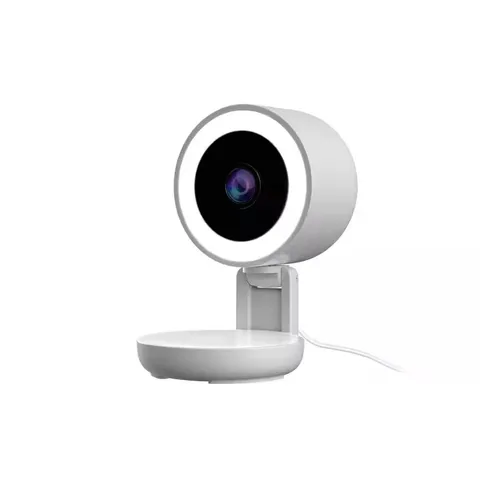 Smart 5Ghz Wi-Fi Foldable Indoor 2K Full HD Plug-In Security Camera with LED Lig