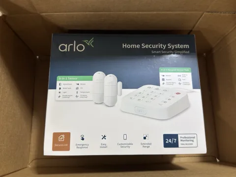 Arlo - Home Security System with Wired Keypad Sensor Hub and (2) 8-in-1 Sensors