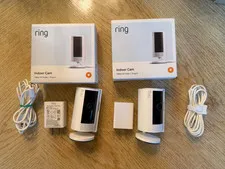 Lot of 2 Ring Indoor Cam 2nd Gen Plug-In 1080p HD WiFi Security Camera Pre-Owned