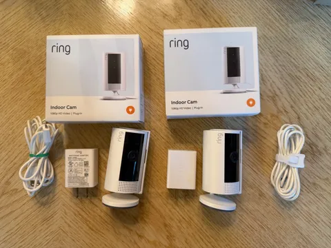 Lot of 2 Ring Indoor Cam 2nd Gen Plug-In 1080p HD WiFi Security Camera Pre-Owned