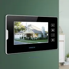 7 Inch Indoor Monitor For Video Intercom System Compatible With Electric Locks