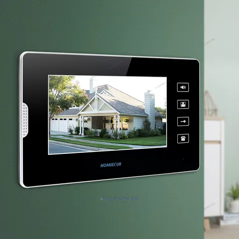 7 Inch Indoor Monitor For Video Intercom System Compatible With Electric Locks