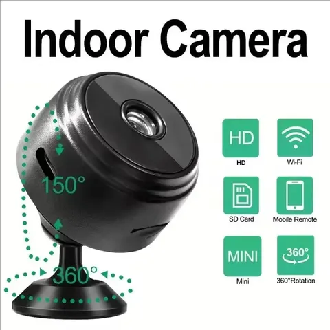 Wireless HD Mini Wifi Security Camera Night Vision Pet Baby Monitor Recorder