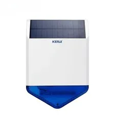 Outdoor Solar Siren Panel for Alarm System Security Flashing Response Sound110DB