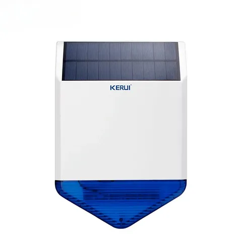 Outdoor Solar Siren Panel for Alarm System Security Flashing Response Sound110DB