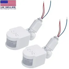 2pcs New PIR Motion Sensor Switch infrared wall mount switch AC 110-240V