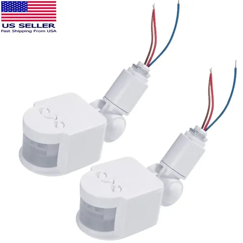 2pcs New PIR Motion Sensor Switch infrared wall mount switch AC 110-240V