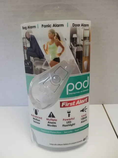 First Alert "Pod" = Protection on Demand /Protection/Security/Theft Alarm 