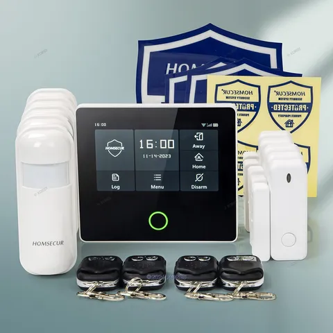 HOMSECUR Wireless WIFI 4G LCD Burglar Intruder Alarm System+PIR+5*Door Sensor