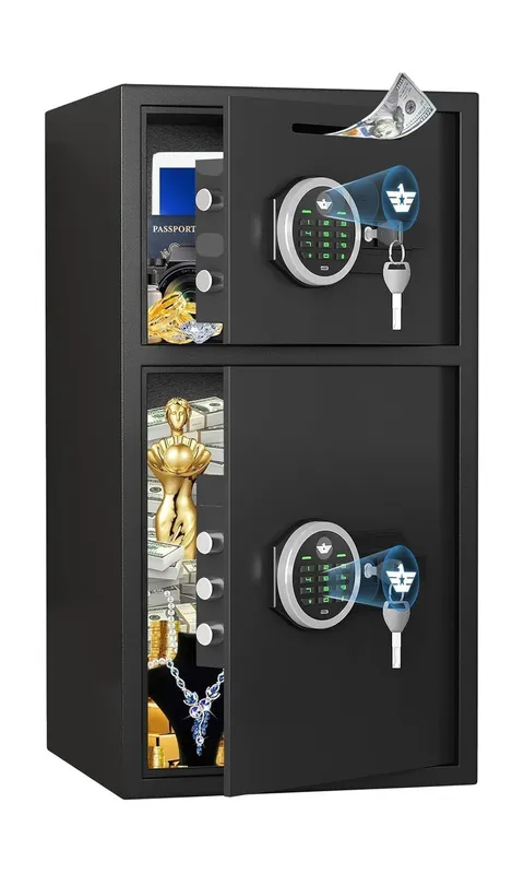 7.0 Cu ft Extra Large Home Safe Box Fireproof Waterproof, Digital Home Securi...