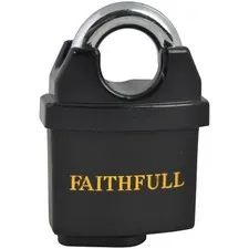 Faithfull LS 05 PVC Coated Brass Lock 50mm