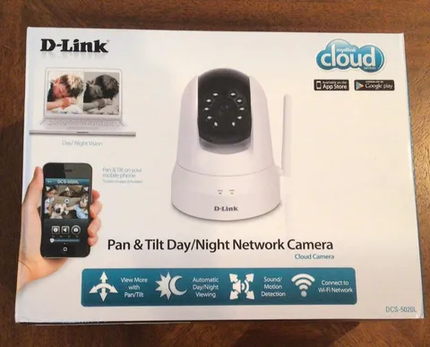 D-Link DCS-5020L Pan & Tilt Day/Night Wi-Fi Network Camera - Great Condition. 