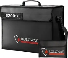 Large Fireproof Bag 5200℉ Heat Insulated Document Safe