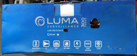 Luma Surveillance LUM-300-DOM-IP-BL Dome Camera Black  UNTESTED  FREE SHIP