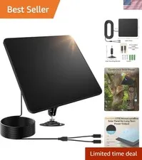 High-Efficiency 6W Solar Panel for Cameras -  Waterproof & Adjustable Mount