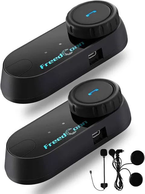 Motorcycle Bluetooth Headset, TCOM VB 2-Way 800M Helmet Communication Systems,Mo