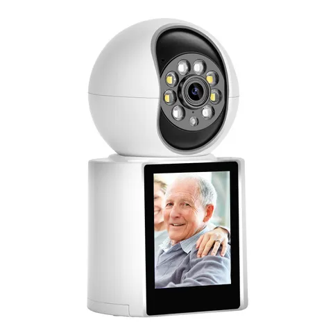 KERUI 2MP HD PTZ WIFI IP Camera Video Calls w/ 2.8 Inch IPS Screen Home Security