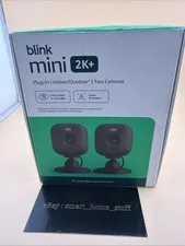 Blink Mini 2K+ (newest model) 2 cameras (Black)