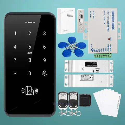 Waterproof Metal Case Access Control RFID Reader System+Drop Bolt Lock