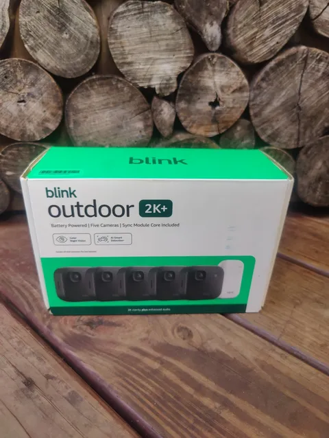 Blink Outdoor 2K+ Wireless Smart Security 5 Camera System with Sync Module Core
