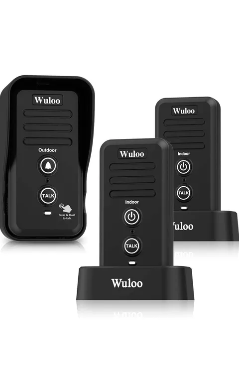 Wuloo Wireless Intercom Doorbells for Home Classroom, Intercomunicador
