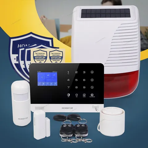 HOMSECUR Wireless WIFI 4G GSM LCD Home Security Alarm System
