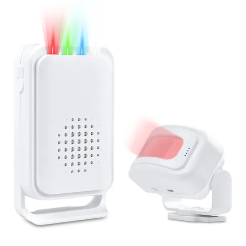 Indoor Motion Detector Alarm Door Bell 280M Range USB/Battery Powered Alert