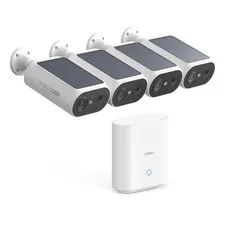 UVG 2K Dual-Band Wi-Fi Outdoor Solar Security Camera System Home Station 4 Cam
