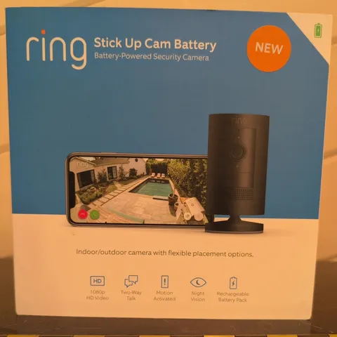 ring Stick Up Cam Battery Powered Security Camera Rechargeable Alexa  Motion 