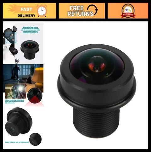 5MP HD Fisheye Lens 1.56mm f/2.0 180° Wide Angle for CCTV Surveillance Camera