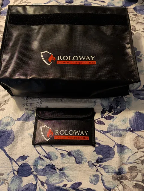 Fireproof Document Bag 17x12x5.8 Inches for Safe Storage and Protection