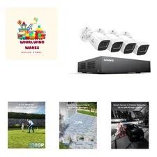 Weatherproof 8CH 1080P Surveillance System with Humanoid Motion Detection Alerts