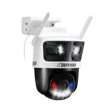Defender AI 3K+ Guard TriLens WiFi Plugin 3in1 Security Camera, 360° PTZ, AI ...