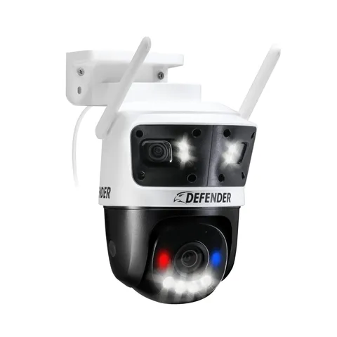 Defender AI 3K+ Guard TriLens WiFi Plugin 3in1 Security Camera, 360° PTZ, AI ...