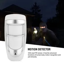 1 Wired Motion Detector Outdoor Waterproof Dual PIR Pet Immune Security
