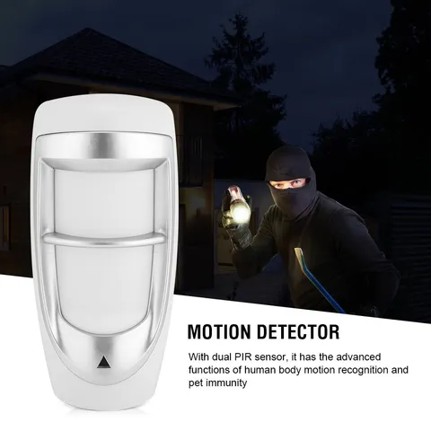 1 Wired Motion Detector Outdoor Waterproof Dual PIR Pet Immune Security