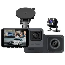 2 Screen Wide Camera Car DVR 1080P Front Rear Camera