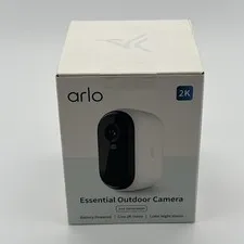 Arlo Essential Outdoor 2nd Gen Add-On 2K Wireless Security Camera White