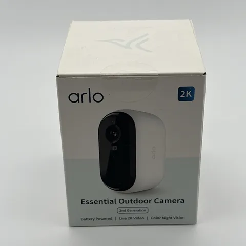 Arlo Essential Outdoor 2nd Gen Add-On 2K Wireless Security Camera White