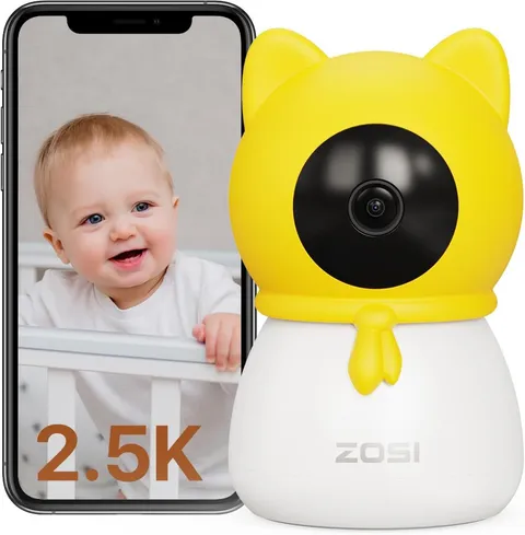 ZOSI C516 2.5K 4MP Plug-in PT Wireless Security Indoor Two-Way Talk Camera