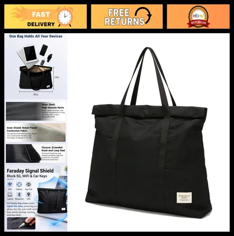 EMP Protection Faraday Bags - Fireproof Waterproof Signal Blocking Pouch for Lap