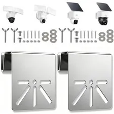 2Pcs Gutter Mount Bracket with EU-fy SoloCam S340/S330/E30, Stainless Steel M...