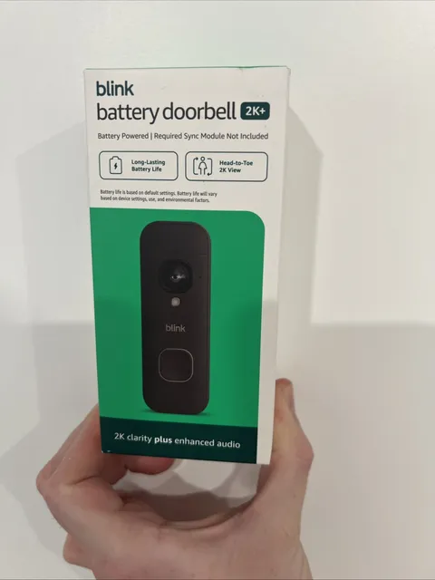 Blink Video Doorbell – Head-to-toe HD view New Sealed - White